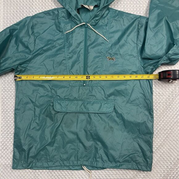 Vtg JC Penny The Fox Pullover Anorak Windbreaker/ Rain Jacket Packable Men M - Picture 5 of 9
